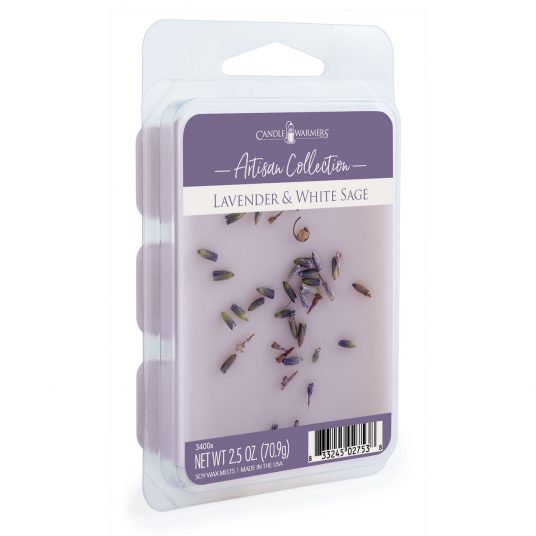 2.5oz Odor Eliminating Wax Melt LAVENDER & WHITE SAGE