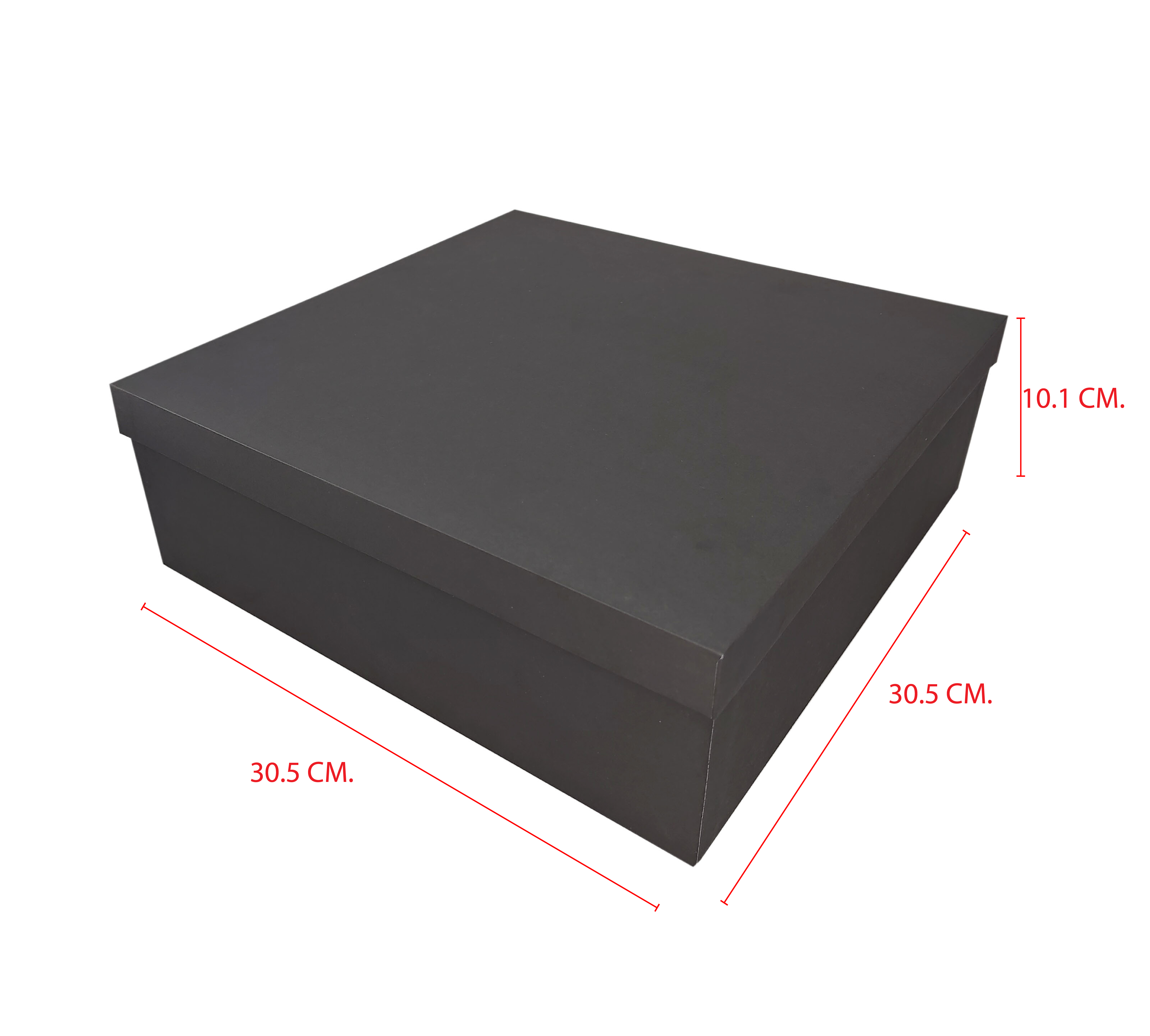 RC603 กล่องจั่วปัง ทรงฝาครอบ ขนาด 30 x 30 x 10 ซม. (ฝาสูง 2.5 ซม.)
