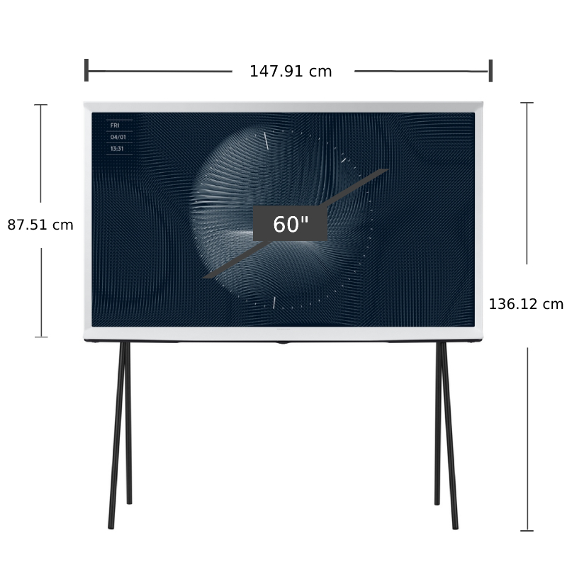 SAMSUNG ทีวี 65LS01BA The Serif UHD QLED (65", 4K, Smart) รุ่น QA65LS01BAKXXT (ชลบุรีส่งฟรี)