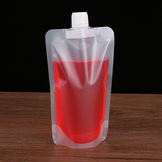 ถุงบรรจุของเหลว ฝาเกลียว ก้นตั้ง ถุงใส ขุ่นและขาว แพ็คละ 10 ใบ (หลากหลายขนาด) ชุดที่ 1/2