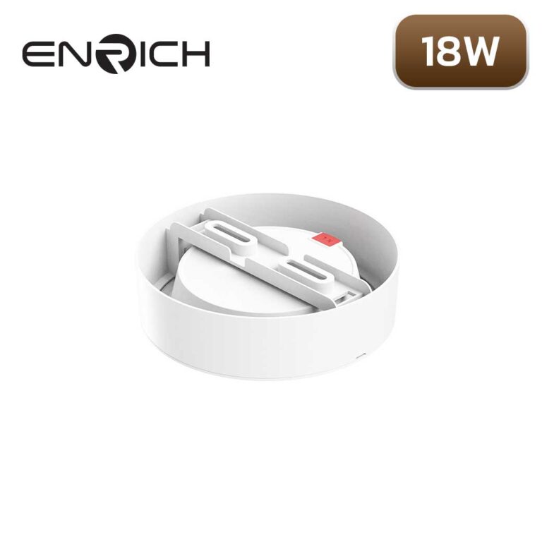 โคมไฟดาวน์ไลท์ LED หน้ากลม 18W ENRICH EASY-O สีขาว
