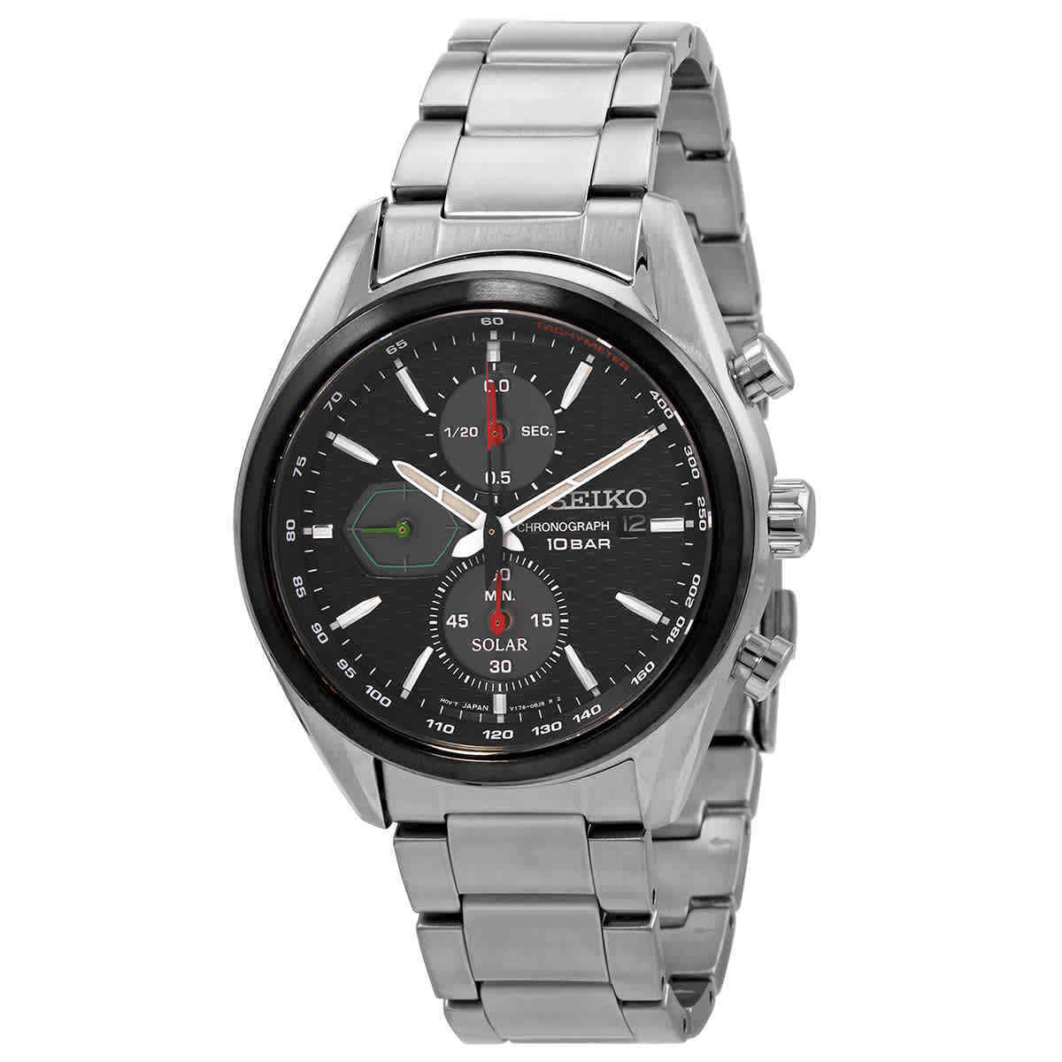 Seiko SSC803 นาฬิกาผู้ชาย Chronograph Solar Men's Watch