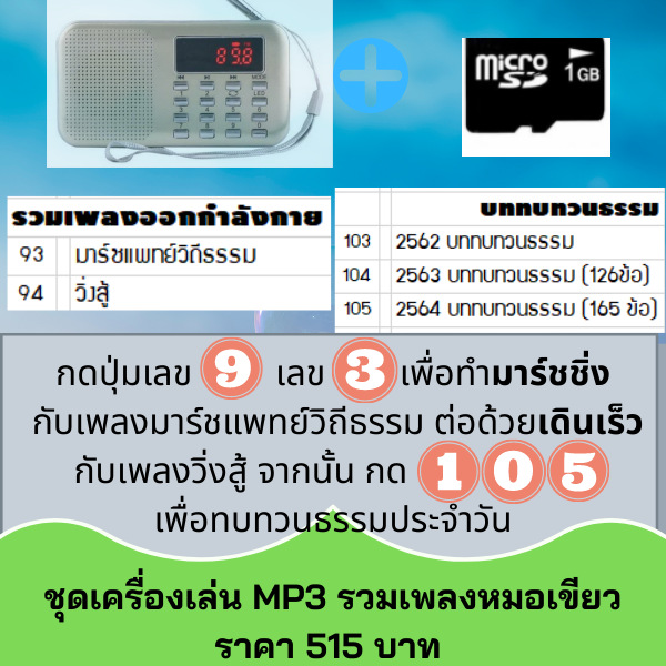วิทยุธรรมะ MP3 เสียงบททบทวนธรรม คือปัญญาพาพ้นทุกข์ 2564 แยกบท โดยจิตอาสาแพทย์วิถีธรรม (หมอเขียว)