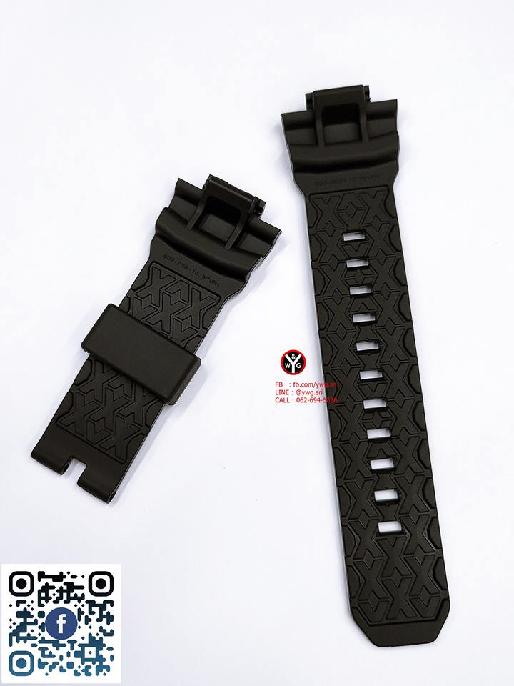 กรอบสาย G-SHOCK แท้ สีดำเงาฟร้อนเทา(สาย1รู) ใส่ได้รับรุ่น GA-150 ,GA-300 ,GA-310