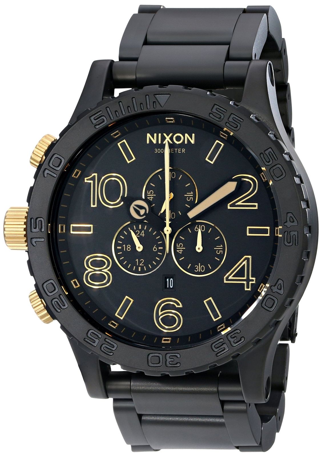 Nixon A083-1041-00 นาฬิกาผู้ชาย 51-30 Matte Black Chronograph 300M Men's Watch