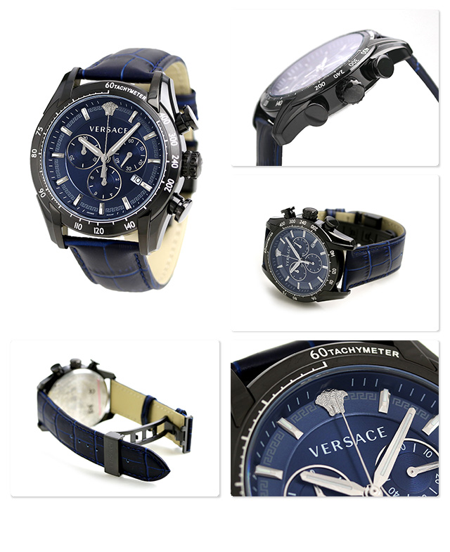 Versace VEDB00418 นาฬิกาผู้ชาย V-Ray Chronograph Quartz Swiss Made Men's Watch