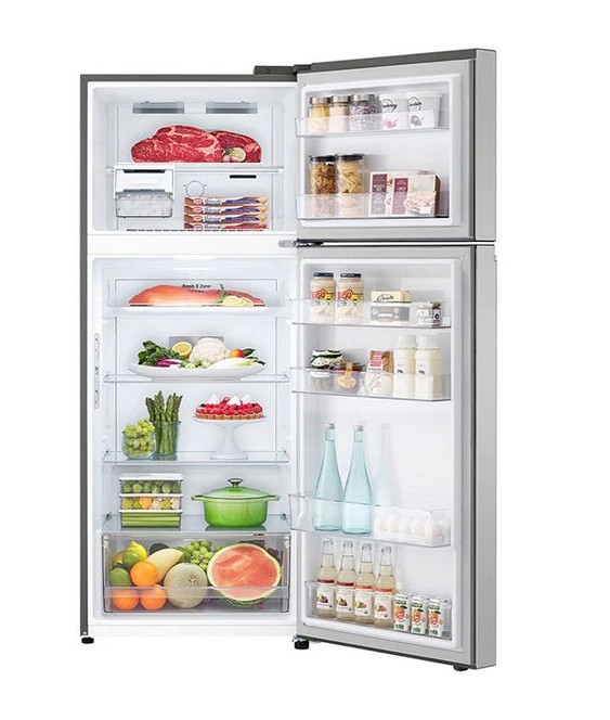 LG ตู้เย็น2ประตู 11Q Smart Inverterสีเงิน รุ่นGN-B312PLGB