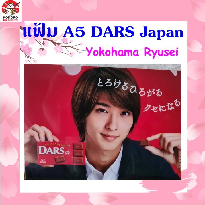 [พร้อมส่ง] แฟ้ม A5 DARS โยโกฮาม่า ริวเซย์ จากญี่ปุ่น Clear File Yokohama Ryusei 横浜流星 クリアファイル