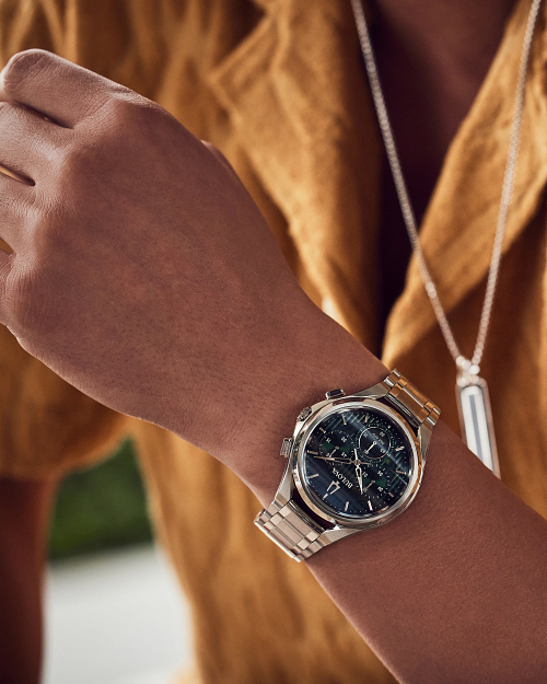 Bulova 96A297 นาฬิาผู้ชาย Curv Precision 262 kHz Quartz Chronograph Men's Watch