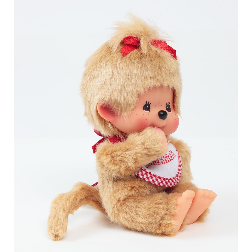 [PRE-ORDER] ตุ๊กตา ม่อนชิชิ ผู้หญิง ขนสีทอง ท่านั่ง Monchhichi Standard Sitting Beige Girl Size 20 cm モンチッチ スタンダードS ベージュ 女の子