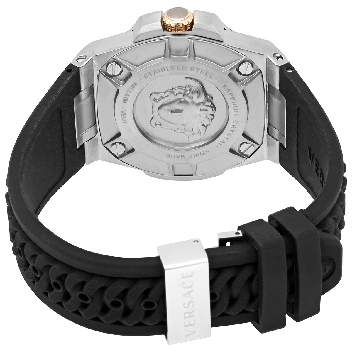 Versace VEDY00219 นาฬิกาผู้ชาย Chain Reaction Quartz Swiss Made Men's Watch