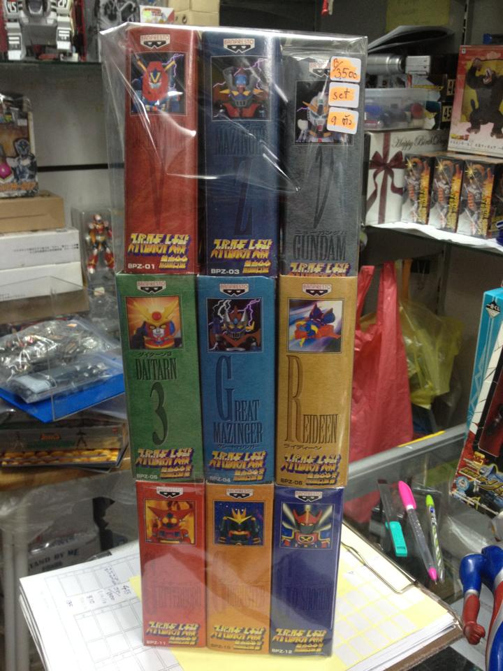 Banpresto Super Robot Wars Mini Chogokin Collection Figure Set 9 Pcs