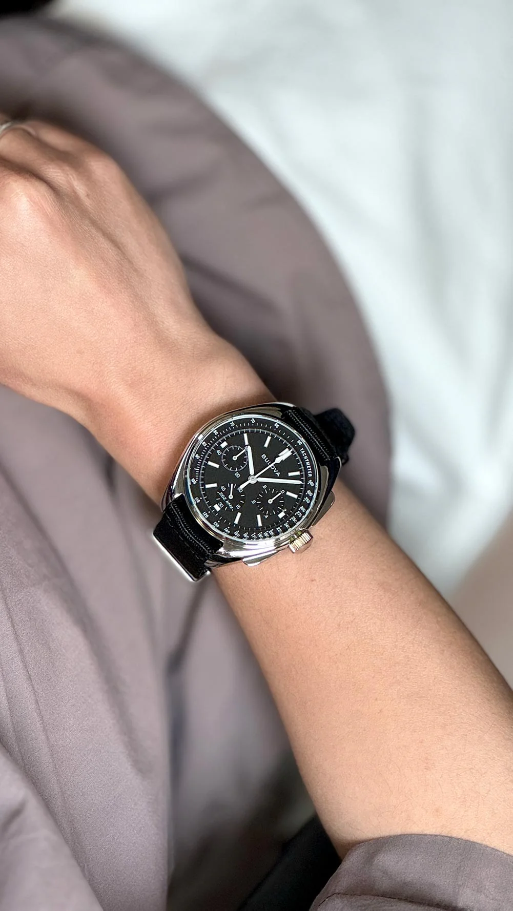 Bulova 96A225 นาฬิกาผู้ชาย Special Edition Lunar Pilot Chronograph Men's Watch