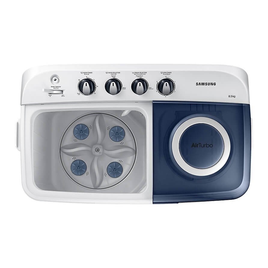 SAMSUNG เครื่องซักผ้าถังคู่ฝาบน (8.5 kg) รุ่น WT85H3210MB/ST