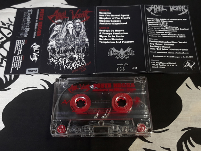 ANAL VOMIT ‘Peste Negra Live Milan’ Tape.