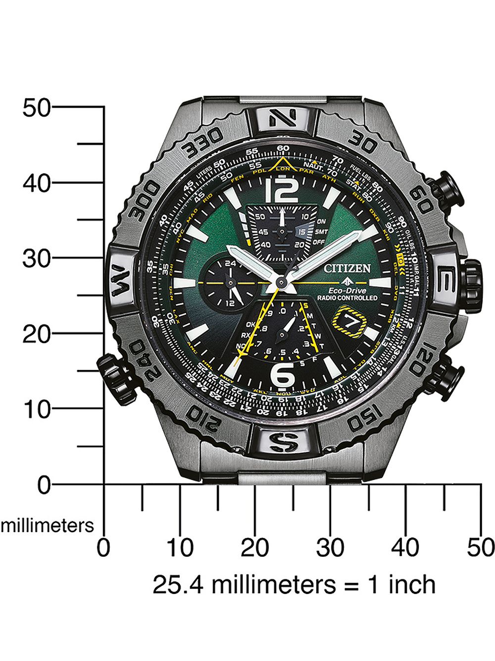 Citizen AT8227-56X นาฬิกาผู้ชาย Promaster Navihawk A-T Radio-Controlled Eco-Drive Men's Watch