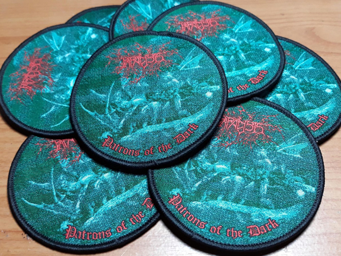 PARALYSIS'Patrons of the Dark' Woven Patch