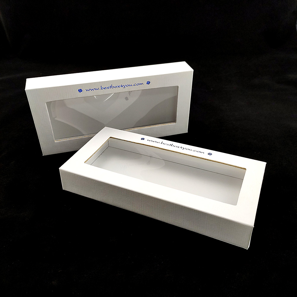 (Pre-order ขั้นต่ำ 100 กล่อง) BD905 กล่องจั่วปัง ฝาเปิดแม่เหล็ก (ไม่เจาะหน้าต่าง) 9 x 19.5 x 2.5 ซม.