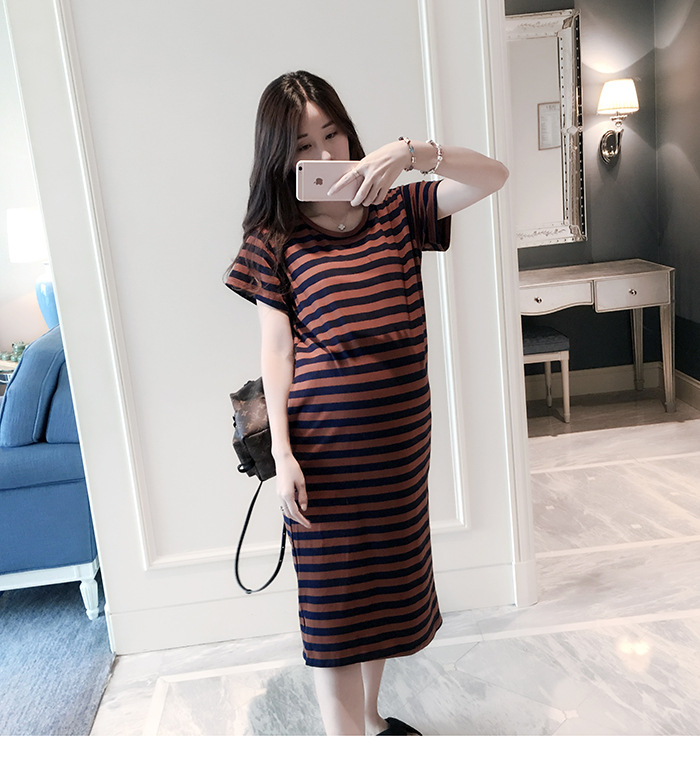 ชุดคลุมท้องแฟชั่นน่ารัก ผ้ายืดนิ่ม ไม่ร้อน มีกระเป๋าข้าง ลายและสี สวยค่ะ M L XL XXL