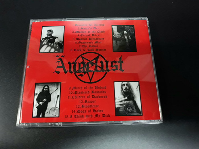 ANGELUST'Carnal Rites' CD.