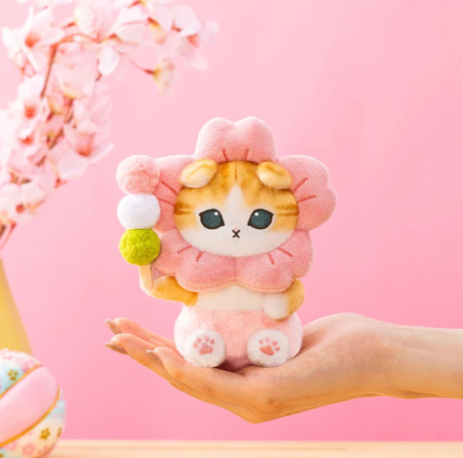 [PRE-ORDER] พวงกุญแจ ตุ๊กตา แมวโมฟุ ถือดังโงะ Mofusand Dango Cat Mascot นำเข้าจากญี่ปุ่น mofusand 花より団子にゃんマスコット