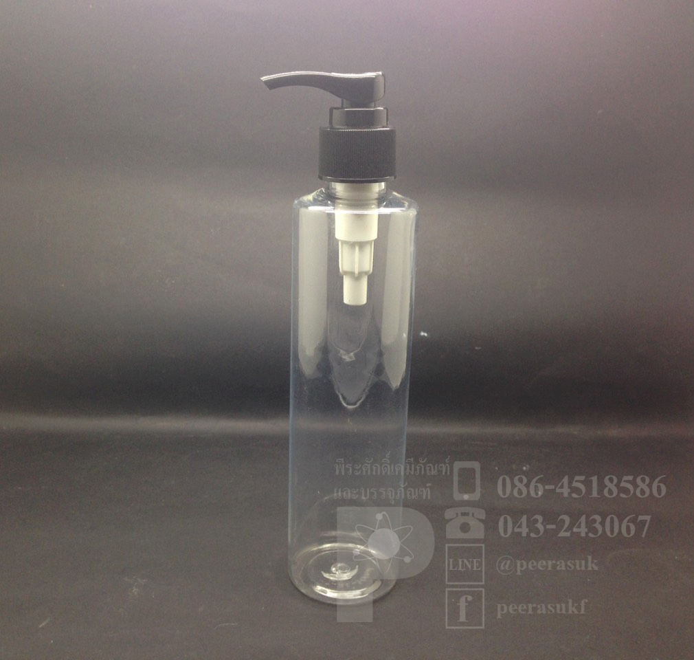 SA250 ml ใส+ปั้มดำ แพคละ 10 ชิ้น