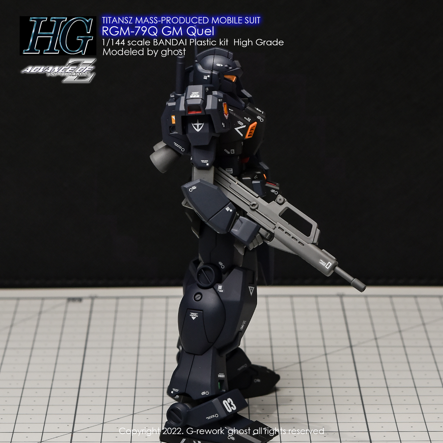 G-REWORK CUSTOM DECAL HG 1/144 RQM-79Q GM QUEL