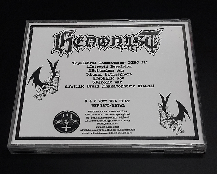 HEDONIST'Sepulchral Lacerations' Demo 21.CD (Asian version)