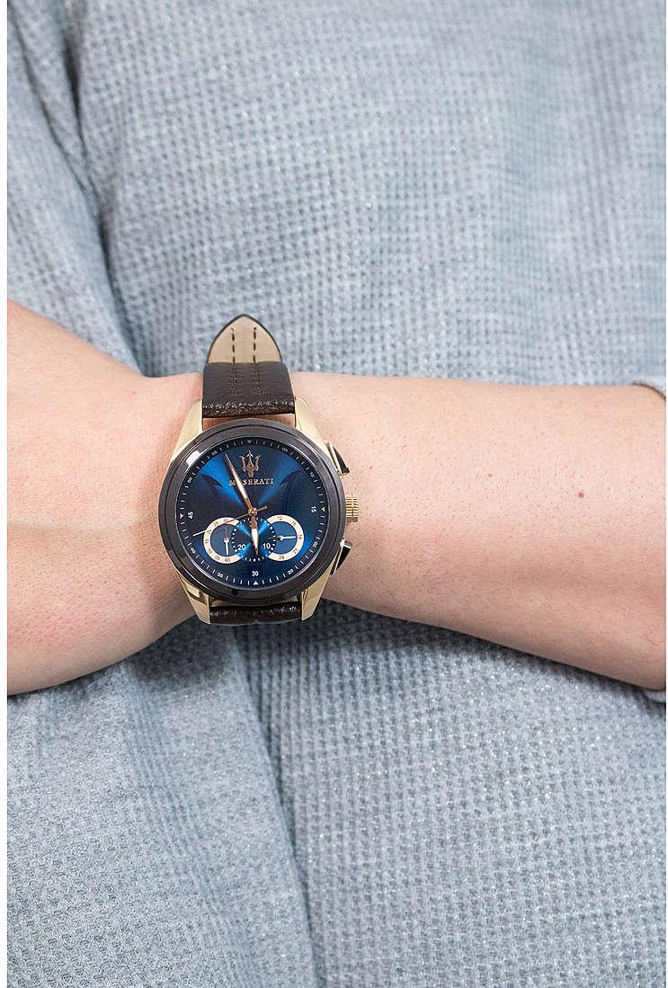 Maserati R8871612024 นาฬิกาผู้ชาย Traguardo Chronograph Quartz Men's Watch