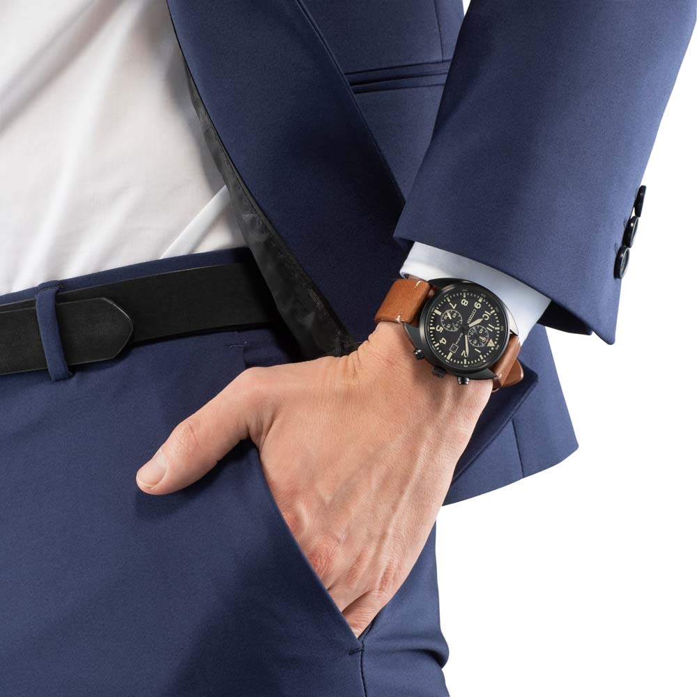 Citizen CA7045-14E นาฬิกาผู้ชาย Eco-Drive Chronograph Men's Watch