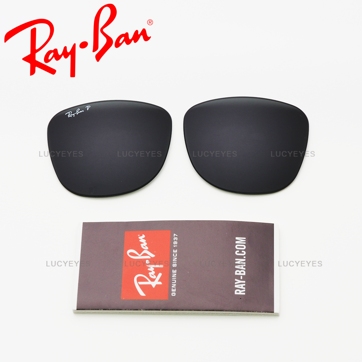 เลนส์ RAYBAN แท้ 100% RB2140F 901/58, WAYFARER เลนส์สีเขียวดำ Polarized (ขนาด 54)