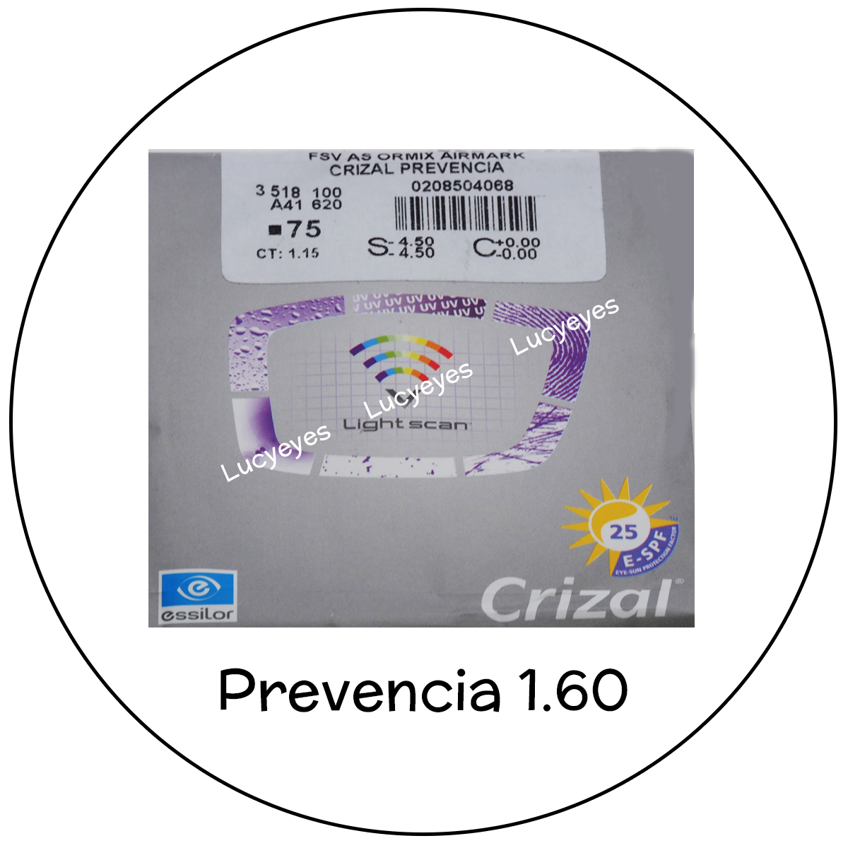 เลนส์ Essilor Crizal Prevencia 1.6