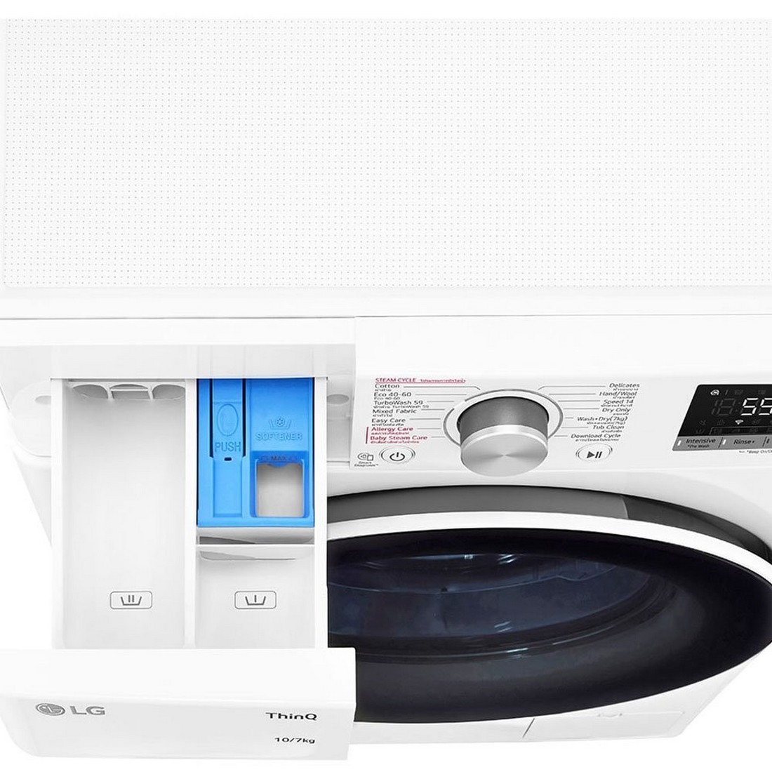 [ผ่อน0%] LG เครื่องซักผ้าฝาหน้า FV1410H4W สีขาว ซัก 10 kg / อบ 7 kg ขาว ซัก 10 kg / อบ 7 kg FV1410H4W (ชลบุรีส่งฟรี)