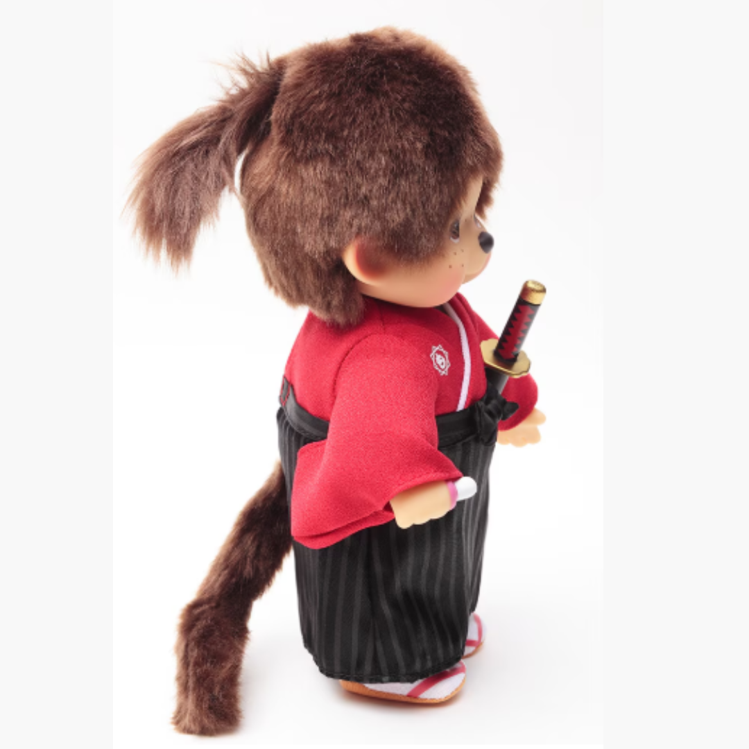 [PRE-ORDER] ตุ๊กตา ม่อนชิชิ ซามูไร Size S ม่อนชิชิคุง Monchhichi Samurai 13 x 11 x 20 cm นำเข้าจากญี่ปุ่น 侍モンチッチ IPM-81-Z
