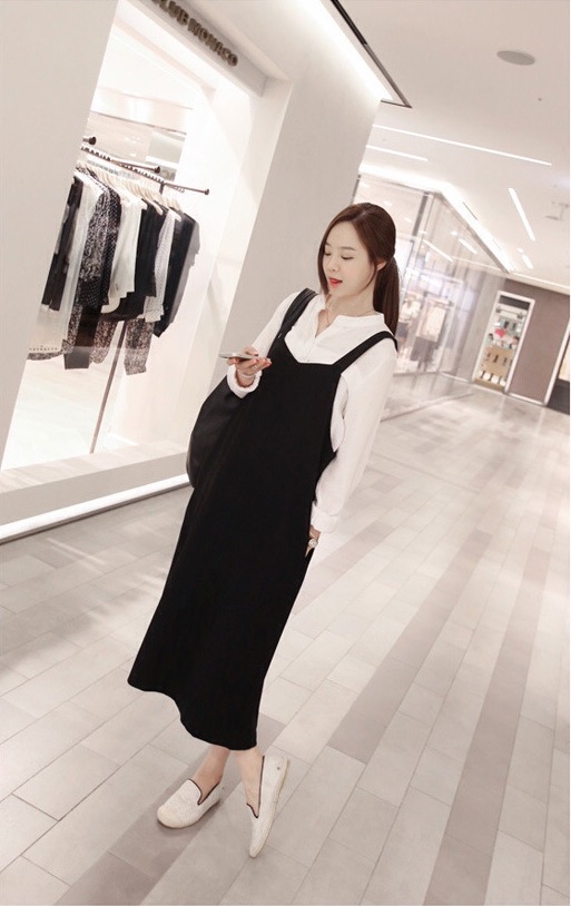 เอี๊ยมกระโปรงใส่สบาย แบบน่ารัก (เฉพาะเอี๊ยม) M,L,XL