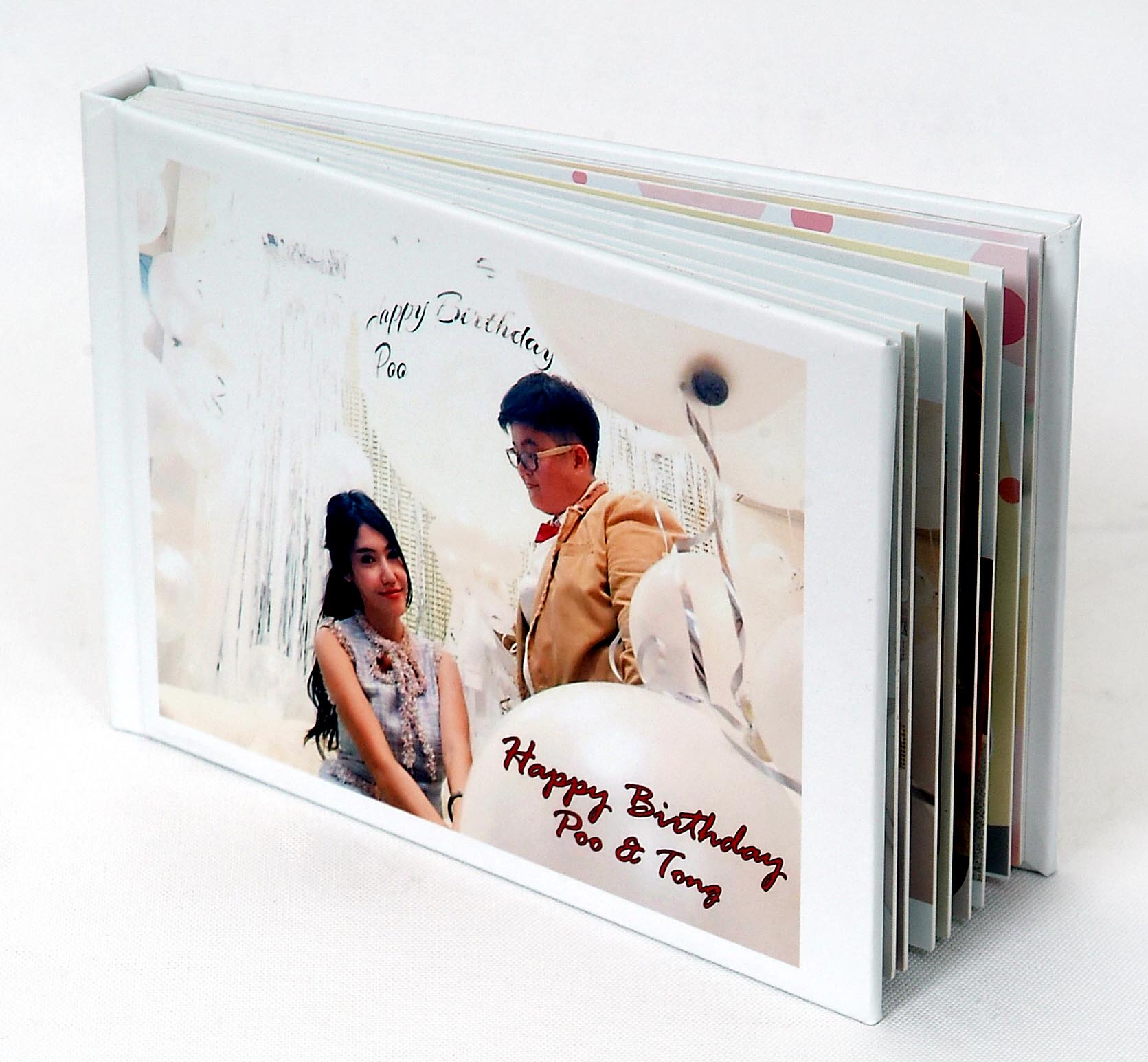 ของขวัญวันเกิด PhotoBook ขนาด 4x6 นิ้ว แนวนอน 20หน้า ปกแข็งพิเศษ เคลือบร้อน