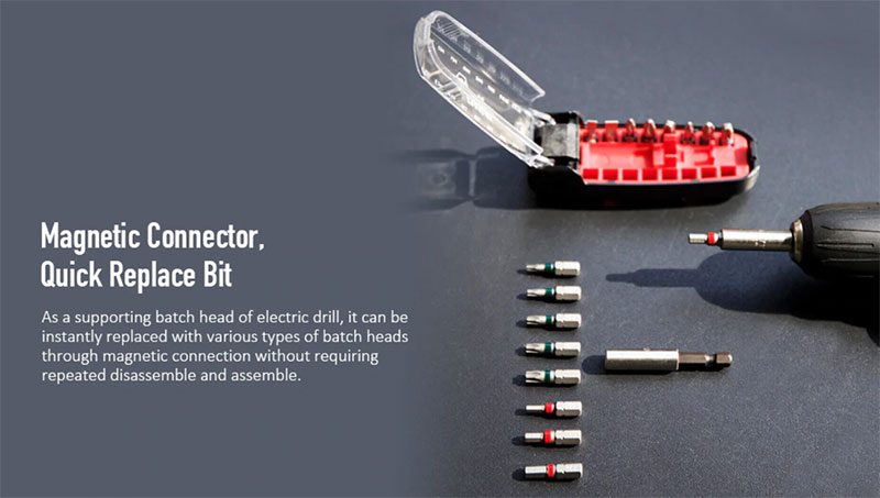 Xiaomi Wiha Crocodile Screwdriver Bits (17Pcs) - เซ็ทไขควงปากจระเข้ (17 ชิ้น)