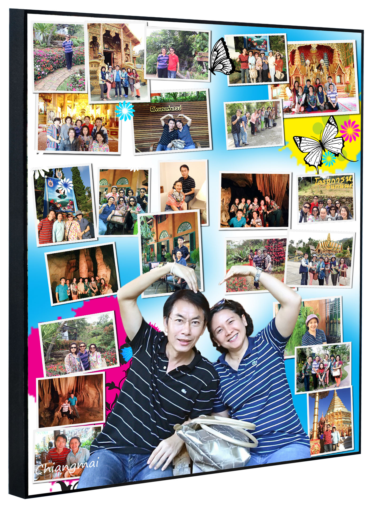 PhotoMix ขนาด 20x24 นิ้ว กรอบลอยด้าน