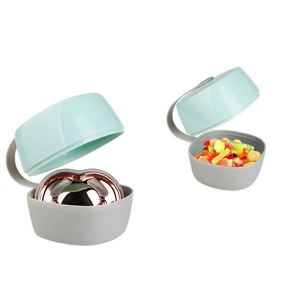 กล่องเก็บจุกนมรุ่นปากกว้าง จุกหลอกแบบพกพา มีฝาปิด มีหูหิ้ว กล่องเก็บยางกัด