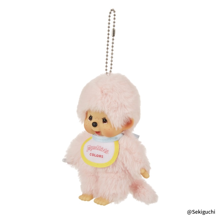 [PRE-ORDER] พวงกุญแจ ตุ๊กตา ม่อนชิชิ สีชมพูอ่อน Monchhichi COLORS Keychain Pink Size SS นำเข้าจากญี่ปุ่น モンチッチCOLORS キーチェーン ピンク