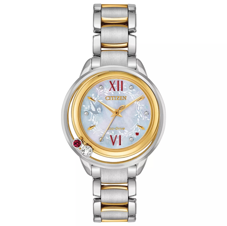 Citizen EW5564-54D นาฬิกาผู้หญิง Eco-Drive Snow White Disney Princess Diamond and Swarovski® MOP Limited Edition Women's Watch