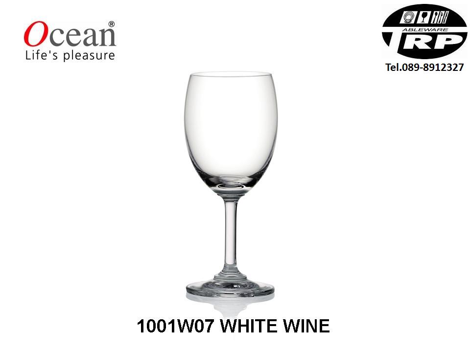 แก้วไวน์ขาว,White Wine,รุ่น 1001W07,Basic,ความจุ 6 3/4 oz 195 ml,กว้าง 68 สูง 154 mm,แพ็ค 6/48 ใบ/ลัง Glassware,Thai โดย Trp.Tablewarethai / ทีอาร์พี.เทเบิ้ลแวร์ไทย Tel.089-8912327