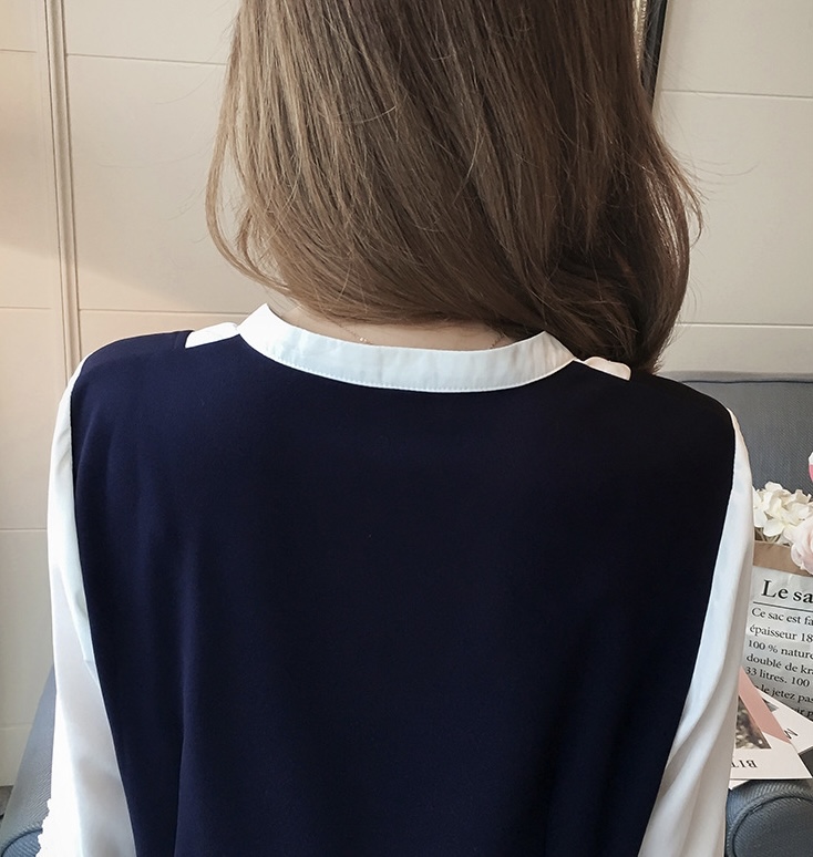 เดรสคลุมท้องแฟชั่นเกาหลี แขน4ส่วน ปลายระบาย เหมือนใส่เอี๊ยม แต่ลายปัก ใส่สวยค่ะ M L XL XXL