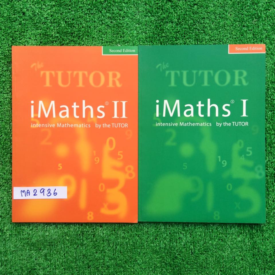 MA2936 [The Tutor เดอะติวเตอร์] iMaths intensive mathematics I+II โจทย์คณิตศาสตร์แบบแยกเรื่อง พร้อมเฉลยคำตอบไม่มีเฉลยละเอียด มีทั้งข้อสอบ Entrance ,A-Net ,PAT1, โควต้า มอ.,วิชาสามัญ และสมาคมคณิต