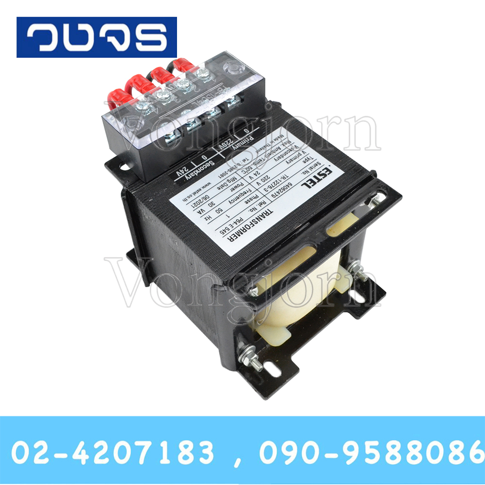 หม้อแปลงESTEL Input 0 220 VAC Output 0 24 VAC 30 VA