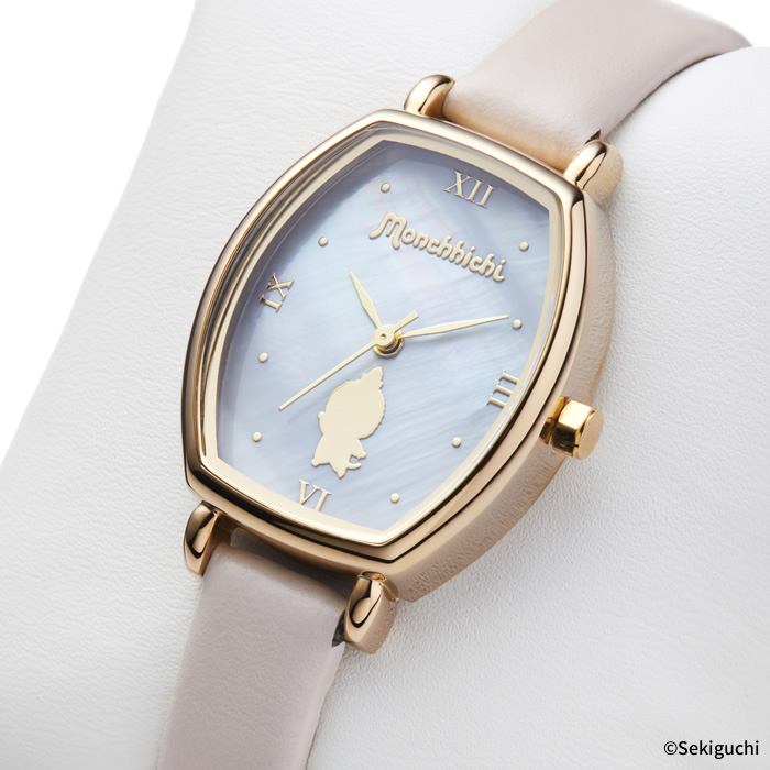 [PRE-ORDER] นาฬิกาข้อมือ ม่อนชิชิ รุ่นสีทอง + ตุ๊กตา ม่อนชิชิจัง Size S Monchhichi H21 × W13 × D5 cm นำเข้าจากญี่ปุ่น モンチッチ腕時計セット ベージュ 女の子 865482
