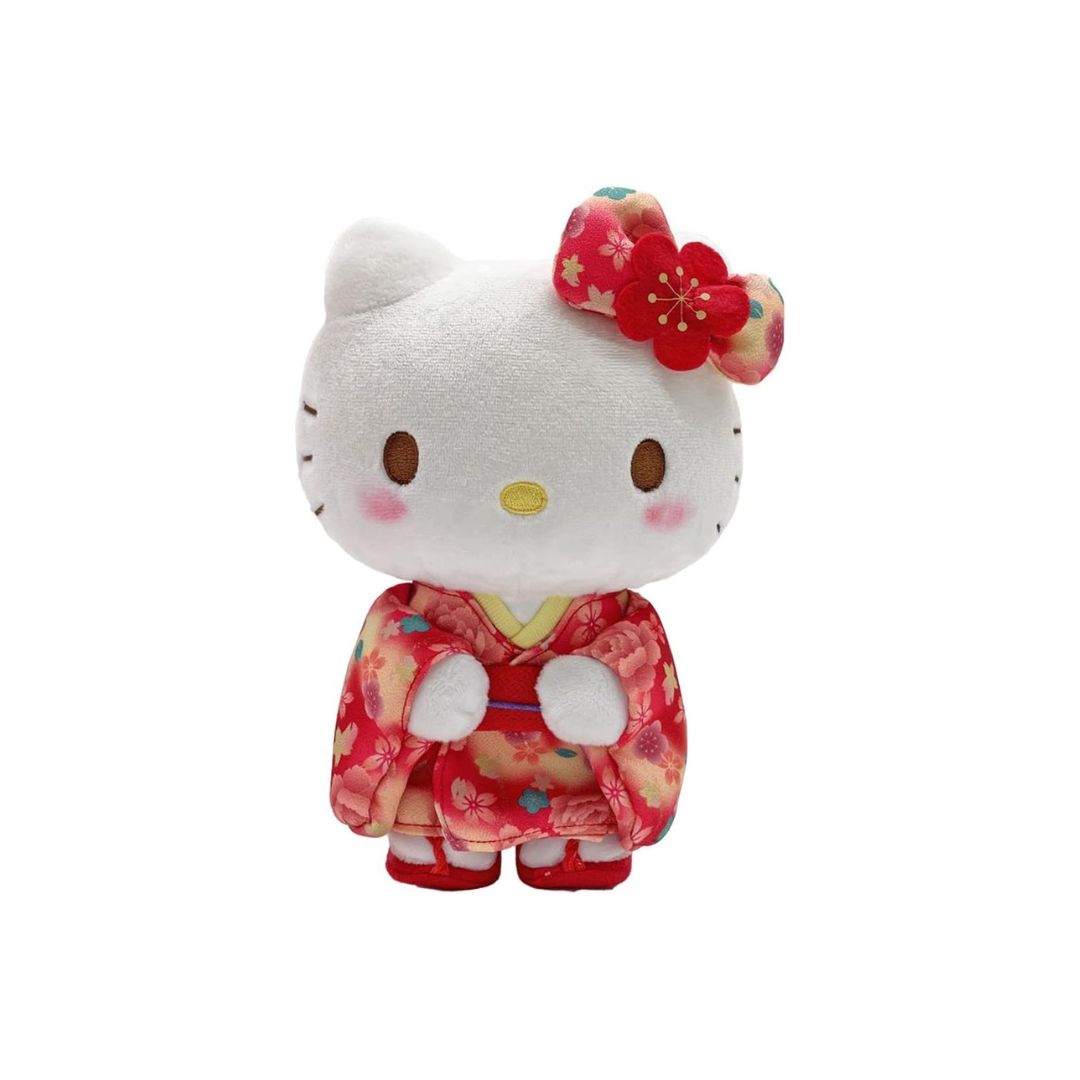 [PRE-ORDER] ตุ๊กตา คิตตี้ กิโมโน ซากุระ สีแดง Nakajima Corporation Hello Kitty RED Kimono Sakura นำเข้าจากญี่ปุ่น ナカジマコーポレーション グラデ着物 立ち S ハローキティ 172051