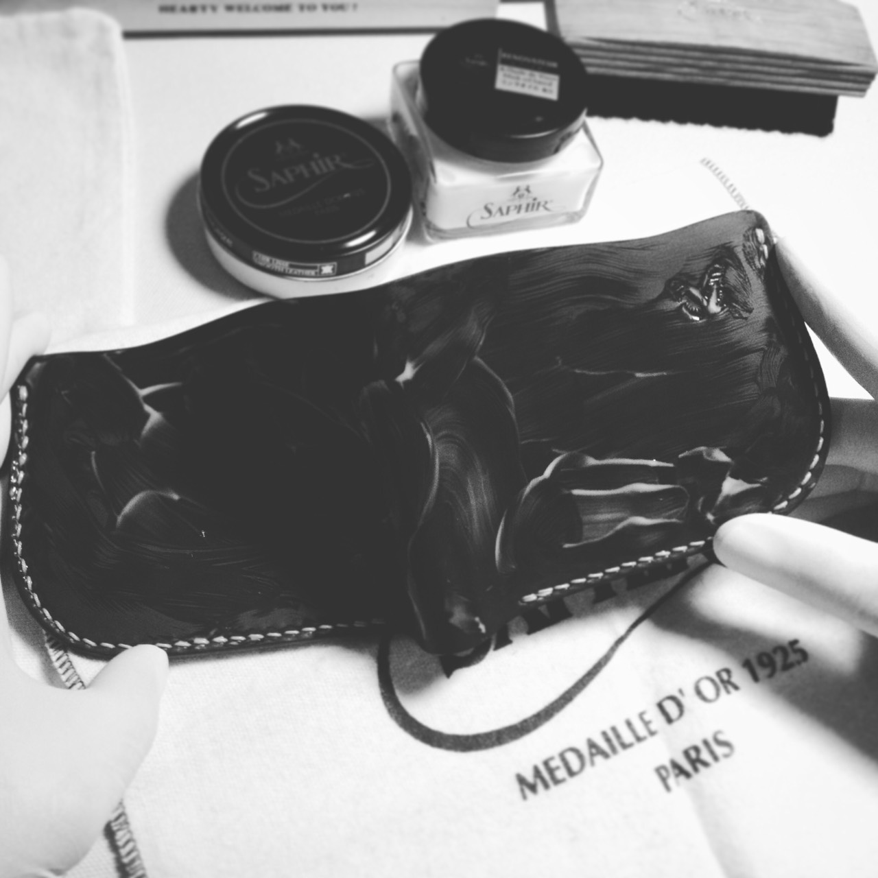 กระเป๋าสตางค์ชาย ใบยาว หนังม้าแท้ ตามสั่งครับ