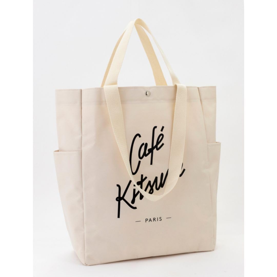 [PRE-ORDER] กระเป๋าผ้า คาเฟ่ คิทสึเนะ Café Kitsuné SPECIAL BOOK 2WAY TOTE BAG กระเป๋าสีขาว ใบใหญ่ นำเข้าจากญี่ปุ่น