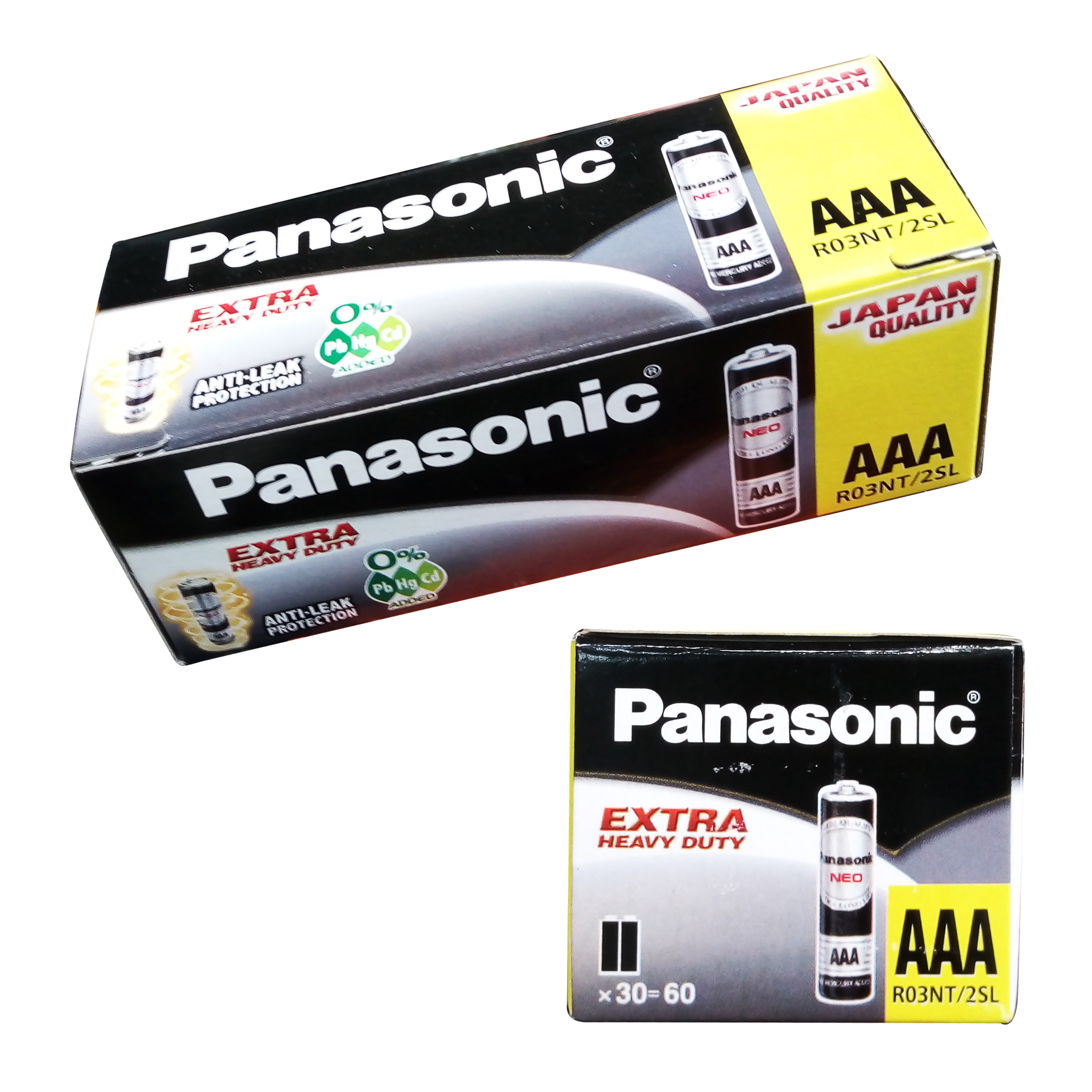 ถ่าน พานาโซนิค Panasonic NEO BLACK 3A (AAA) แบบก้อน สีดำ (อย่างดี) ถ่านไฟฉาย แบตเตอร์รี่ ถ่านพานา